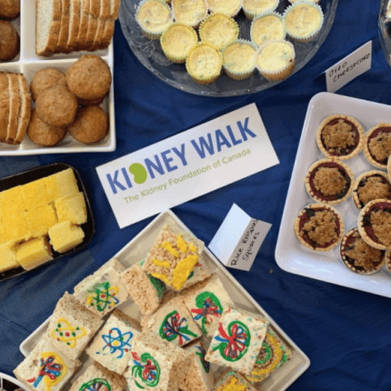 Sept 26, 2019  — Bake Sale Fundraiser for the 2019 Kidney Walk